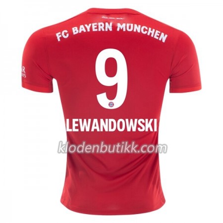 FC Bayern München Robert Lewandowski 9 Hjemme Fotballdrakt 2019-2020 Kortermet